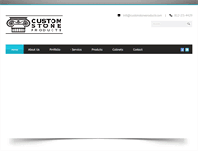 Tablet Screenshot of customstoneproducts.com